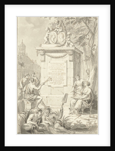 Design for the title page of Vreugdenbedryven en Plegtigheden by Reinier Vinkeles