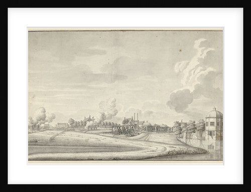 Attack of the Prussians under the Duke of Brunswick on Amstelveen by Anonymous