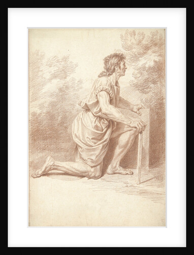 Kneeling man by Louis Fabritius Dubourg