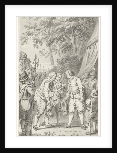 Frederik Hendrik is hailed as general in the French army by Jacobus Buys