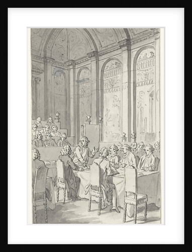 Willem V shows the papers of Laurens by Jacobus Buys