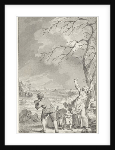 Flooding Rijndijk in Gelderland by Jacobus Buys