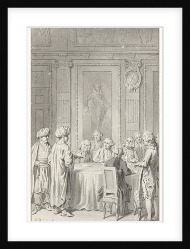 Receipt of the Moroccan envoy by the States General by Jacobus Buys