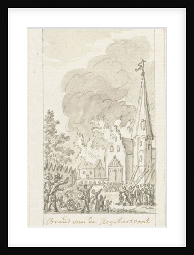 Fire Regulierspoort Amsterdam by Simon Fokke