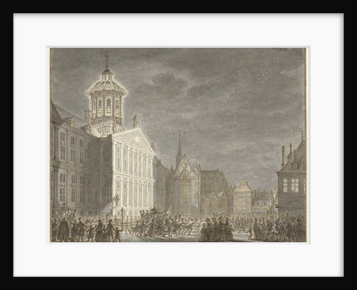 Illuminati of the City Hall for William V and Wilhelmina of Prussia by Simon Fokke