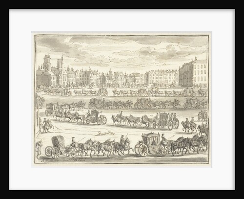 Entry of Cornelis Hop as ambassador in Paris France by Adolf van der Laan