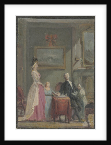 Family Group in interior by Anonymous