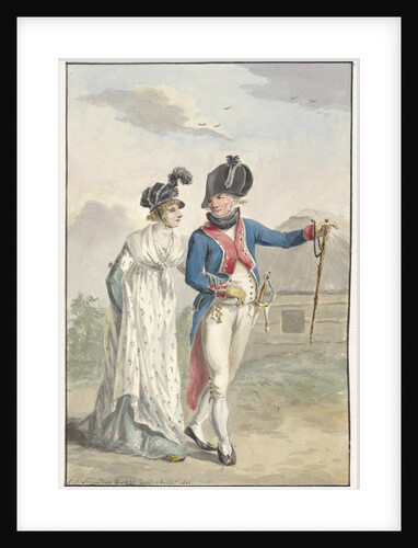 Batavian officer of the 1st Half Brigade by Jan Anthonie Langendijk Dzn