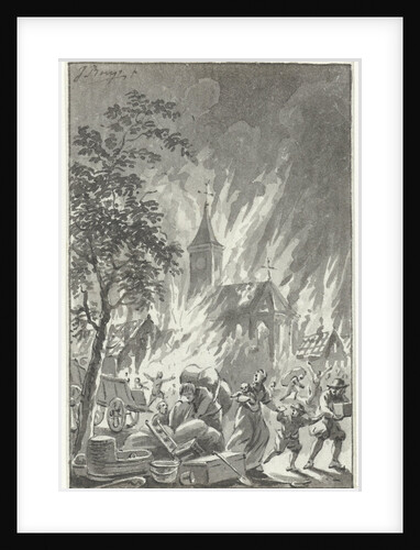 Heavy fire Hilversum The Netherlands by Jacobus Buys