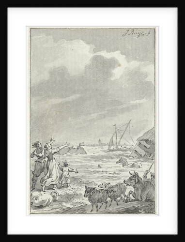 A flood in the Amsterdam area by Jacobus Buys