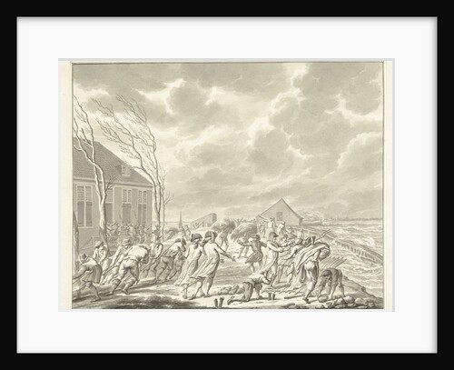 Flooding Diemerzeedijk in Amsterdam by Jan Bulthuis