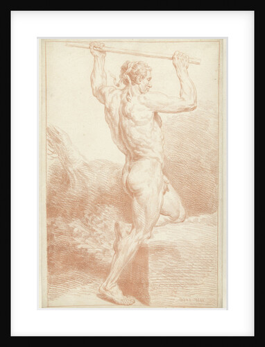 Study of a male nude by Louis Fabritius Dubourg