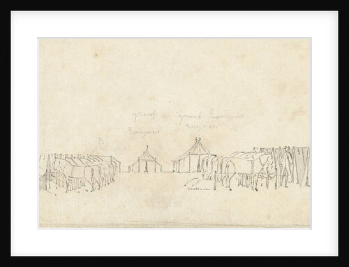 The cavalry camp Malieveld to The Hague by Cornelis Pronk