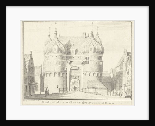 The old Oosterpoort or Gevangenpoort Hoorn The Netherlands by Cornelis Pronk