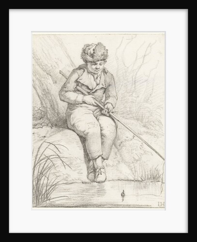 Sitting angler by Jan Hulswit