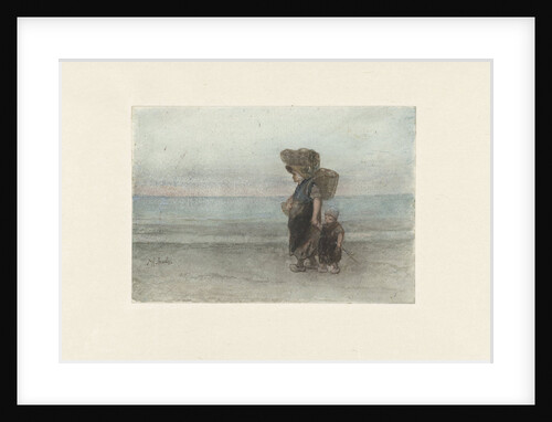 Woman with child by Jozef Israëls