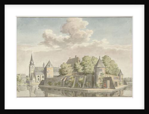 The Court of Putten and the Church of Geervliet The Netherlands by Cornelis Pronk