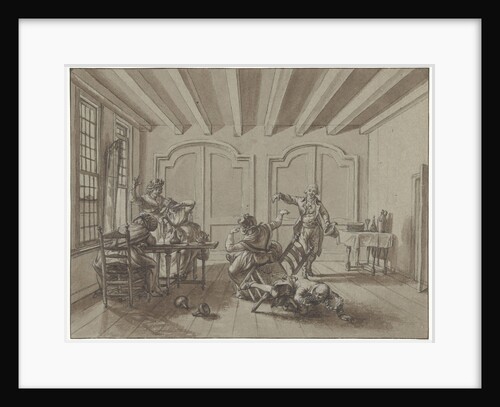 Incident during a meal of friends by Jacob Cats