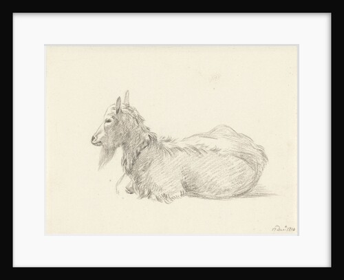Reclining goat by Jean Bernard