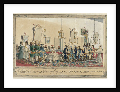 Reception of the envoys of the king of Kandy by Governor Imam Falck by Carel Frederik Reimer