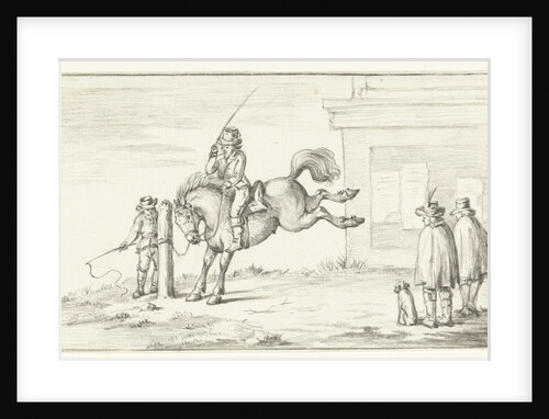 Taming a horse by Jean Bernard