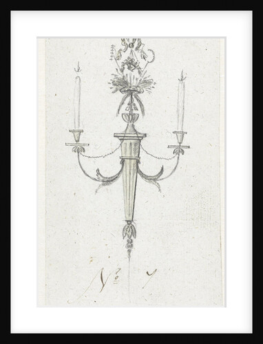 Design for a candlestick (No. 7) by Abraham Meertens