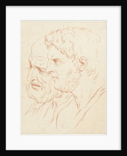 Two Roman mans head by Jacob van der Schley