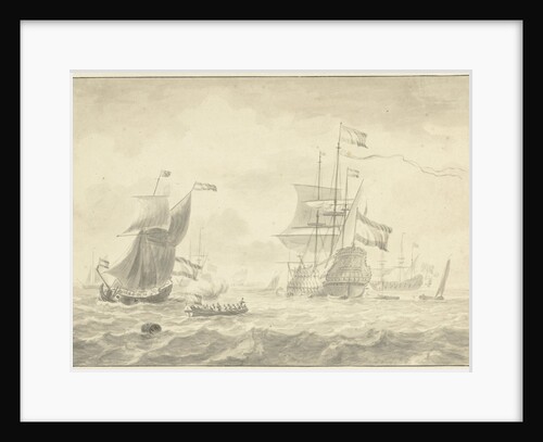 Seascape by Ludolf Bakhuysen