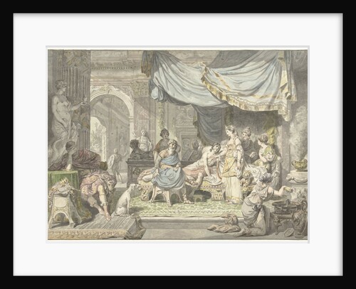 Antiochus tries to hide his love for his mother Stratonice by Jean Grandjean