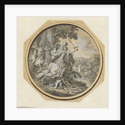 Battle Scene by Gabriel François Louis Debrie