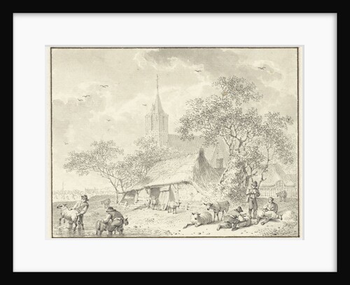 Sheepshearers by Hendrik Meijer