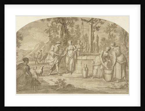 Eliezer and Rebekah at the Well by Hieronymus Lapis