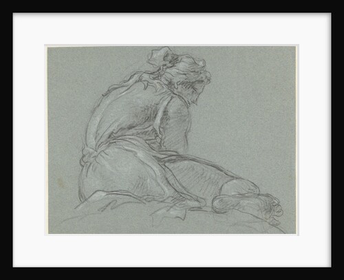 Seated woman by Giovanni Domenico Tiepolo