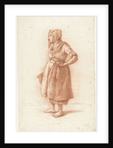 Standing woman to the left hand in the side by Abraham Johannes Ruytenschildt
