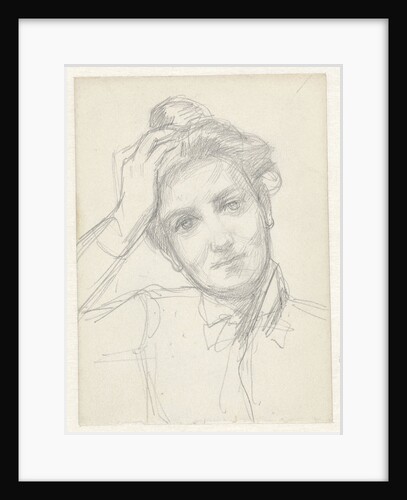 Female Head by August Allebé