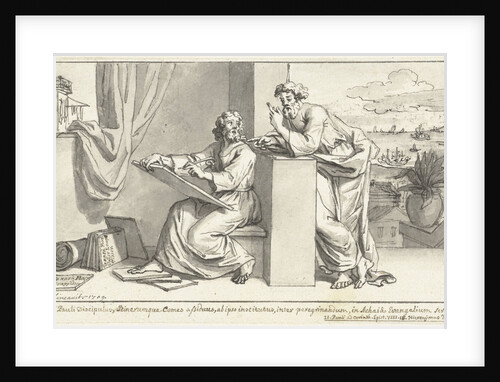 The evangelist Luke is inspired by the Apostle Paul by Bernard Picart