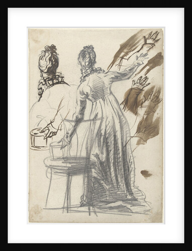 Studies of a standing woman by Simon Andreas Krausz