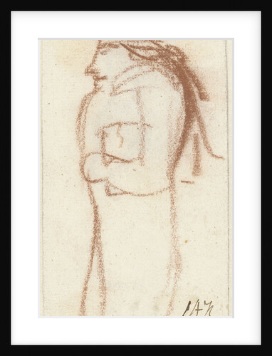 Caricature of standing man by Simon Andreas Krausz