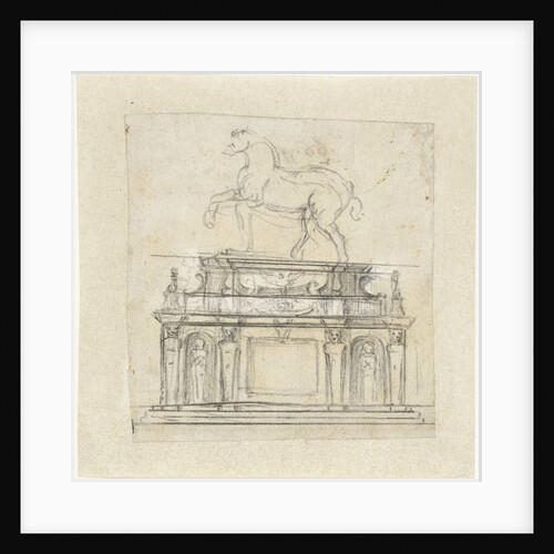 Design for an equestrian statue of Henry II of France by Michelangelo