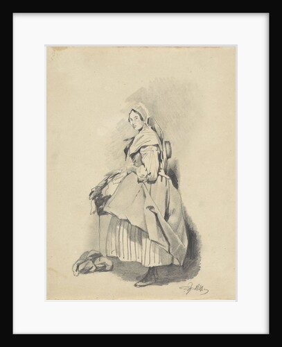 Standing woman by Pieter van Loon