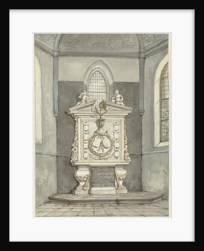 Grave of Adriaen Pauw in Dutch Reformed Church in Heemstede The Netherlands by Gerrit Lamberts