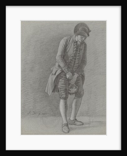 Young man pulls the cork from a bottle by Jordanus Hoorn