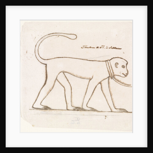 Egyptian relief sculpture: a monkey by Willem de Famars Testas