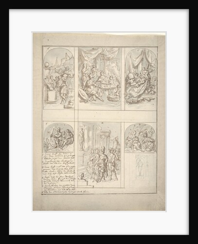 Design for a room painted with scenes from the life of Aeneas by Elias van Nijmegen