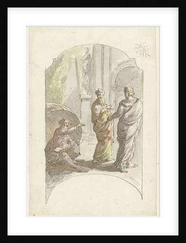 Diogenes asked Alexander not to stand in his light by Elias van Nijmegen