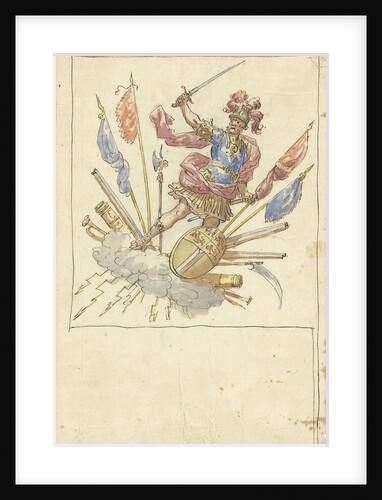 Design for a banner with Mars by Elias van Nijmegen