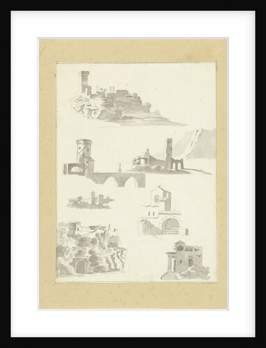 Seven studies of structures by Pieter Gaal