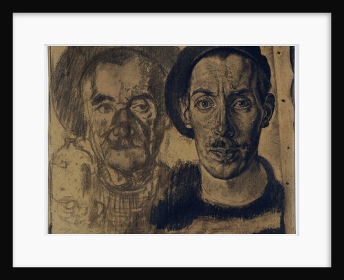 Double portrait of Dick Ket and his father by Dick Ket