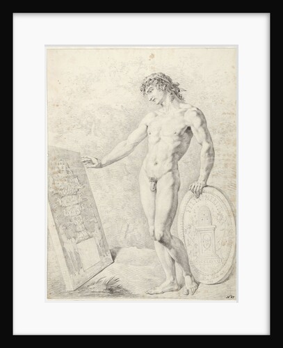 Standing male nude by Anonymous