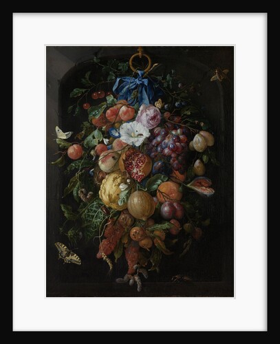 Festoon of Fruit and Flowers by Anonymous